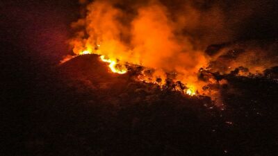 Imagem da notícia Imagens da Brigada de Alcinópolis revelam grande devastação no Parque do Rio Taquari; Força-tarefa luta contra o fogo